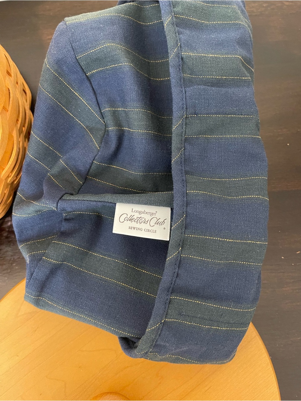 Longaberger 2001 Collector’s Club Sewing Circle Basket Complete Set - Picture 10 of 12
